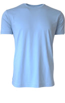 Luxury Crew-Neck Short Sleeves Pima Cotton Mens Tshirt Sky Blue TCSS-5012