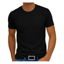 Luxury Crew-Neck Short Sleeves Pima Cotton Mens T-Shirt Black TCSS-9005
