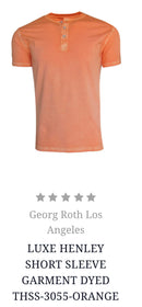 Georg Roth Los Angeles - LUXE HENLEY SHORT SLEEVE GARMENT DYED
