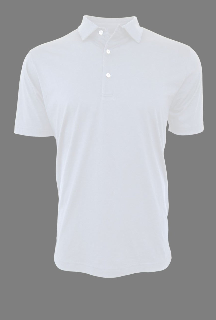 Georg Roth Los Angeles - Luxury Polo Short Sleeves Pima Cotton Mens Polo POSS-1013 White